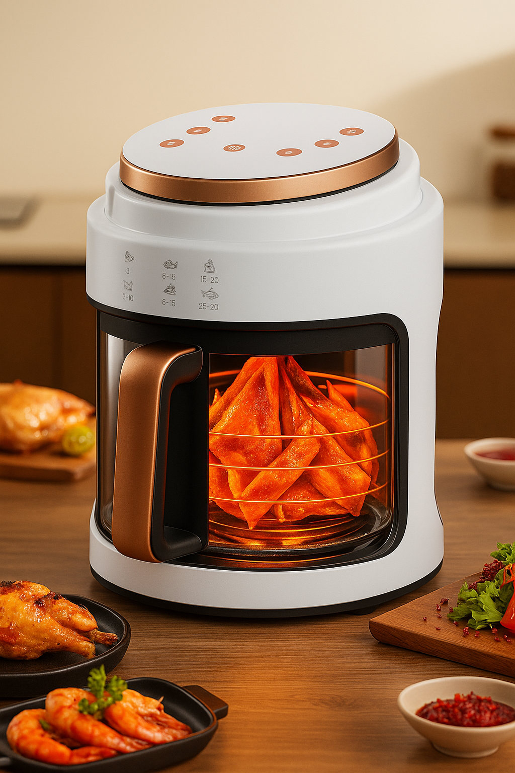 π Multifunctional Mini Air Fryer 3L