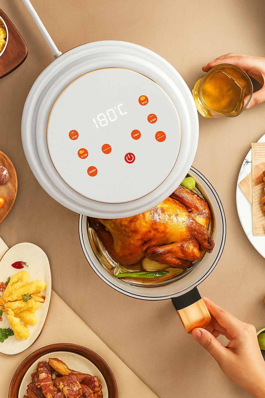 π Multifunctional Mini Air Fryer 3L