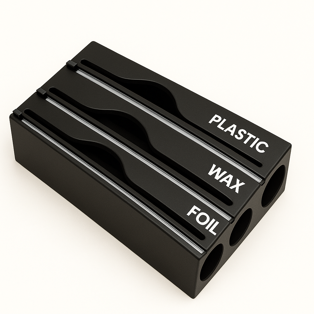🧷 3-in-1 dispenser for film, aluminum foil, and paper