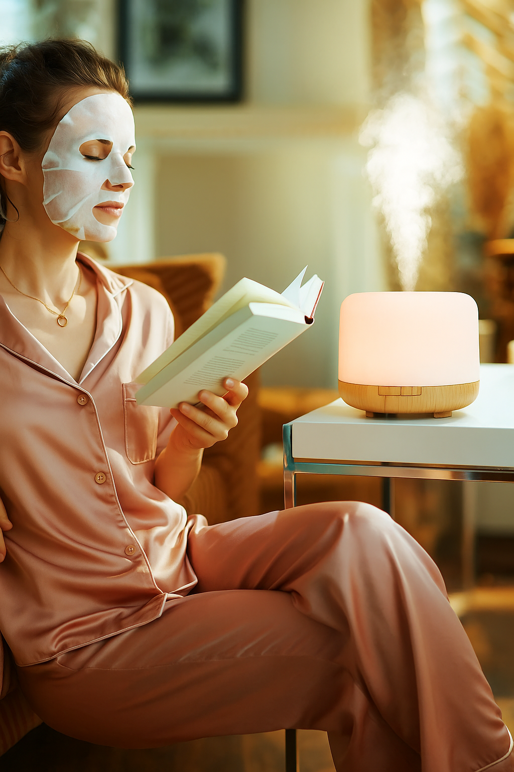 🌬️ Ultrasonic aroma diffuser with LED lights