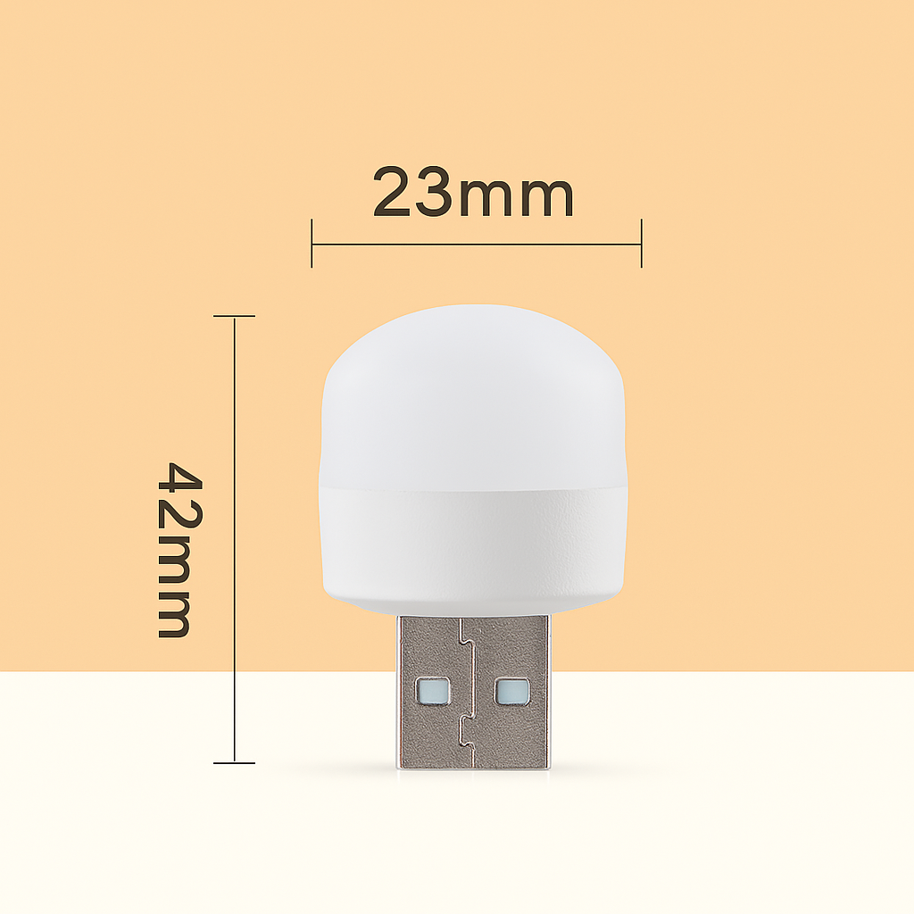 USB LED light size
