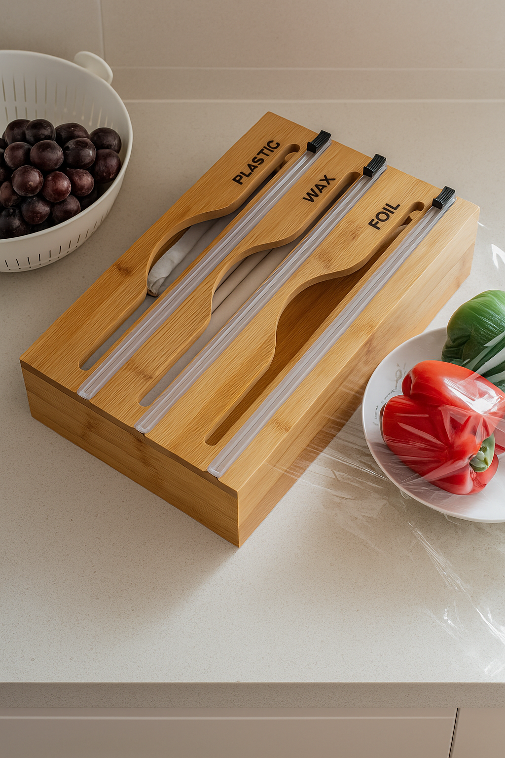 🧷 3-in-1 dispenser for film, aluminum foil, and paper