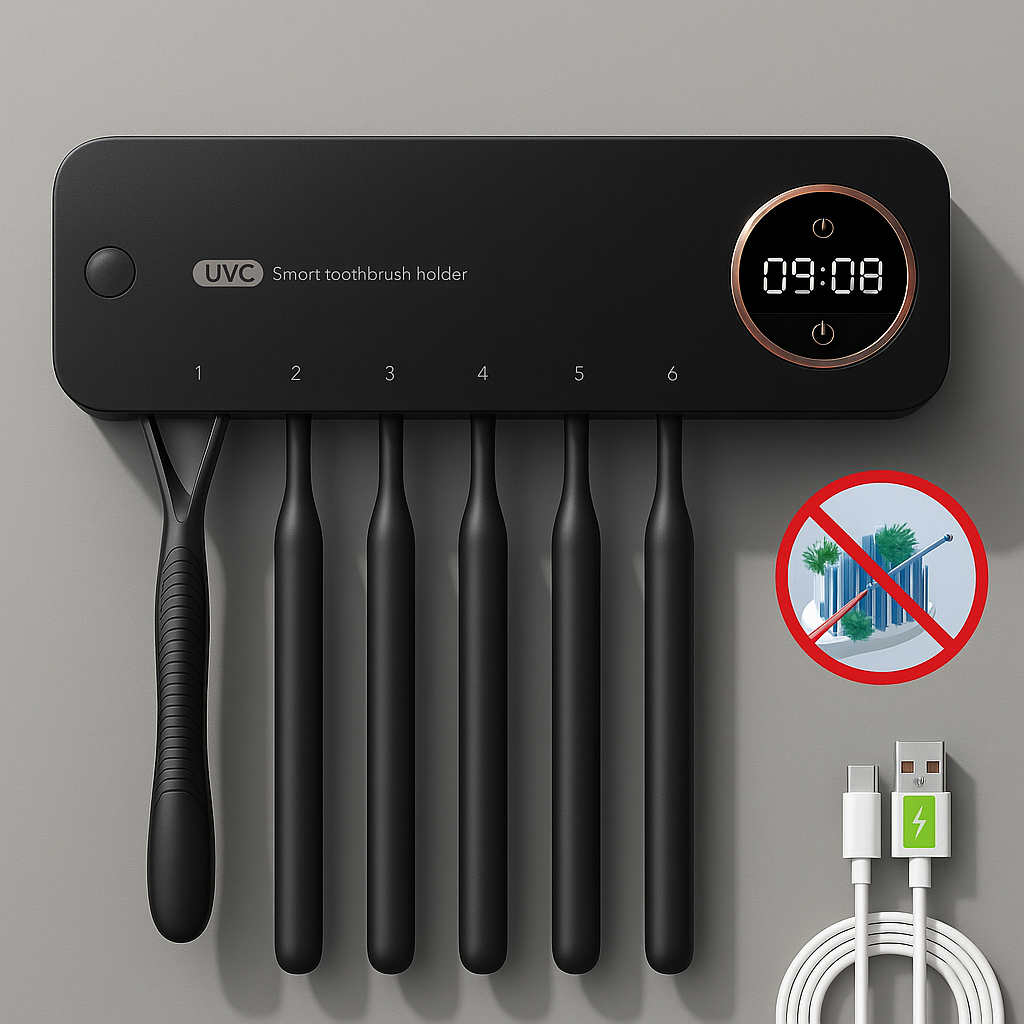 🪥 Toothbrush holder with UV sterilizer